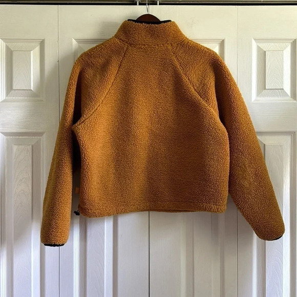 Joy Lab. Amber Yellow Medium Sherpa Fleece Pullover Jacket - Picture 6 of 7